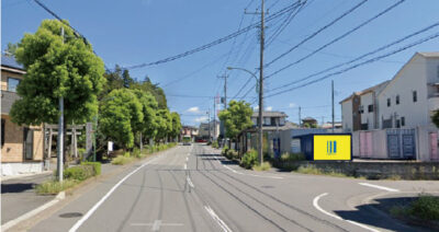 埼玉県川口市東本郷の看板枠写真