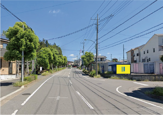 埼玉県川口市東本郷の看板枠写真