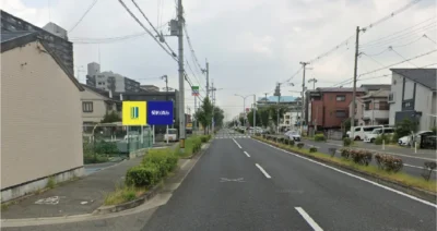 大阪府堺市南花田の野立て看板枠画像です