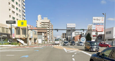 和歌山市田中町交差点の看板枠画像