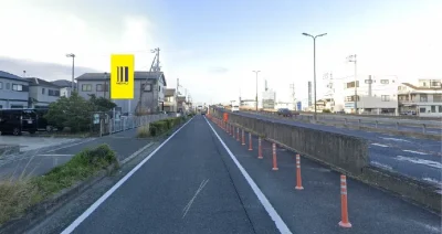 大阪府貝塚市福田の野立て看板枠