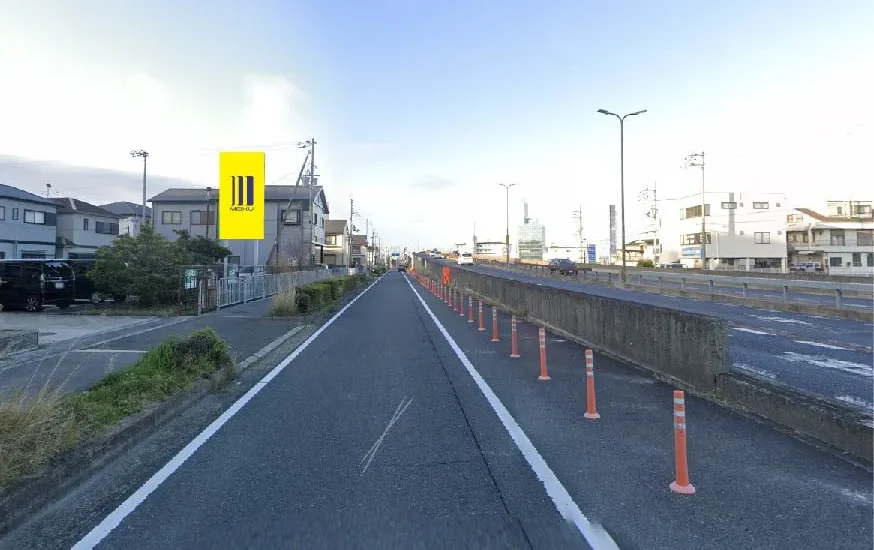 大阪府貝塚市福田の野立て看板枠