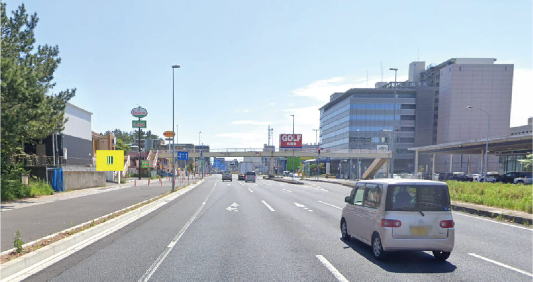 千葉県千葉市中央区登戸5丁目国道14号沿いの媒体写真