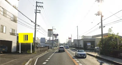 和歌山市松島の野立て看板枠