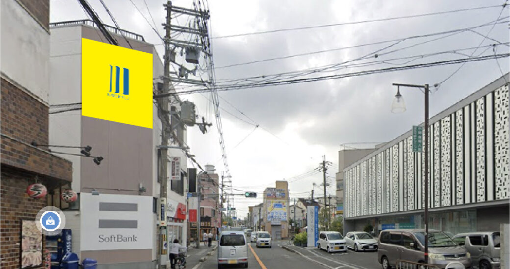 堺市東区日置荘西町の壁面看板枠画像