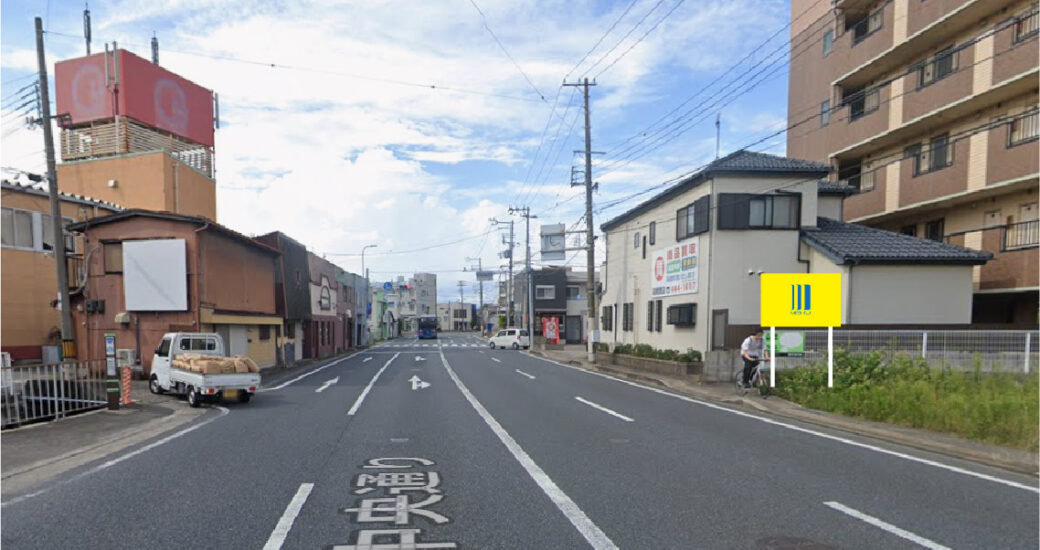 和歌山市和歌浦東2丁目の野立て看板枠画像