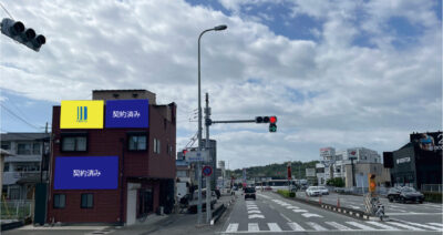 下万呂東交差点の看板枠画像