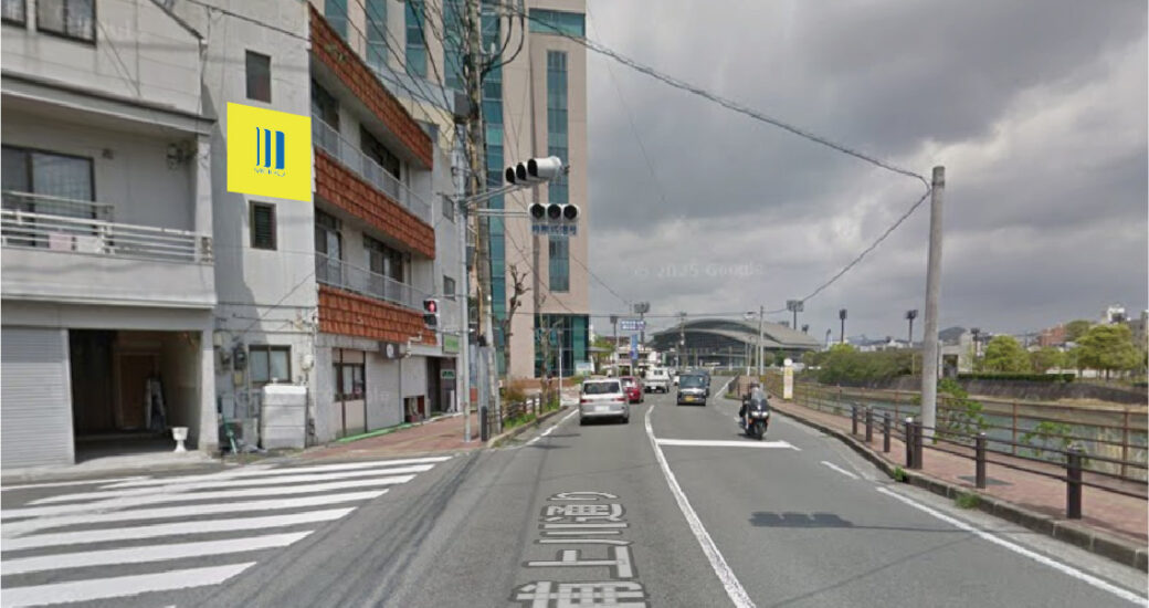 長崎県長崎市城山町の壁面広告枠