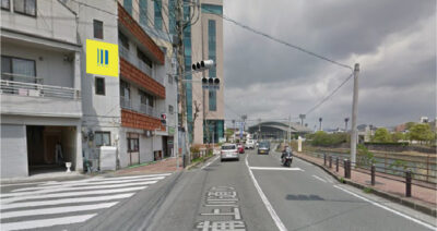 長崎県長崎市城山町の壁面広告枠