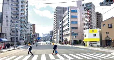 大阪市天王寺区寺田町│野立て看板枠