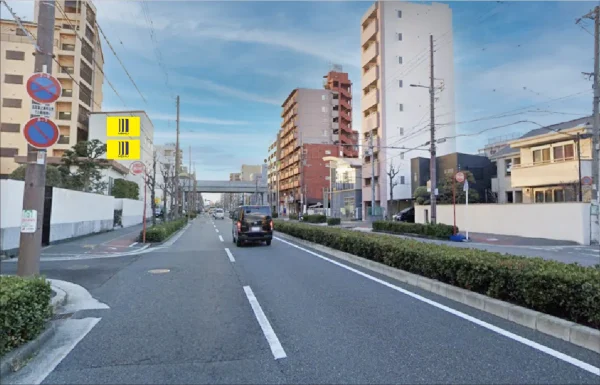 大阪府大阪市東住吉区の野立て看板枠