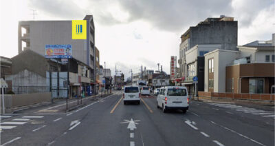 岐阜県岐阜市真砂町3付近の壁面広告枠画像です