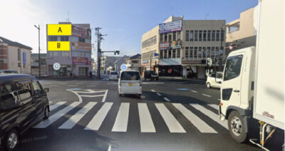 和歌山市橋向丁の壁面広告枠画像です