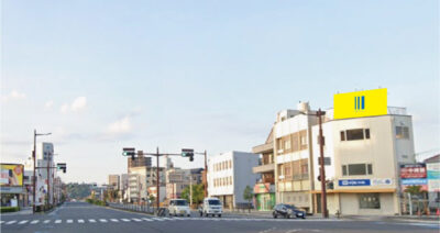 和歌山市堀止交差点付近の野立て看板枠画像です